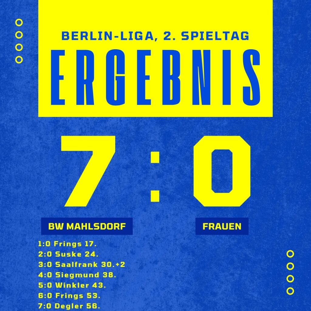 Ergebnis BW Mahlsdorf - Frauen