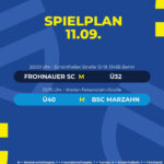 Spielplan 11.09.26