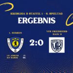 Ergebnis 1. Herren - VfB Friedrichshain II