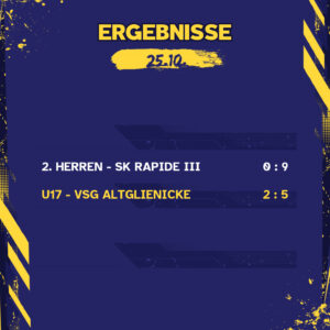 Ergebnisse 25.10.26
