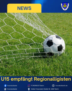 U15 empfängt Regionalligisten